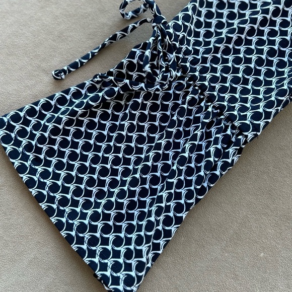 Liz Claiborne Career Women's Black White Polka Dot Blouse Long Sleeve Size S - Picture 5 of 7